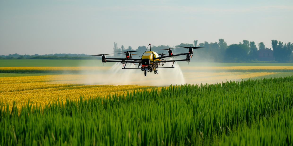 agro-drony dávkovanie výrobku na výživu plodín